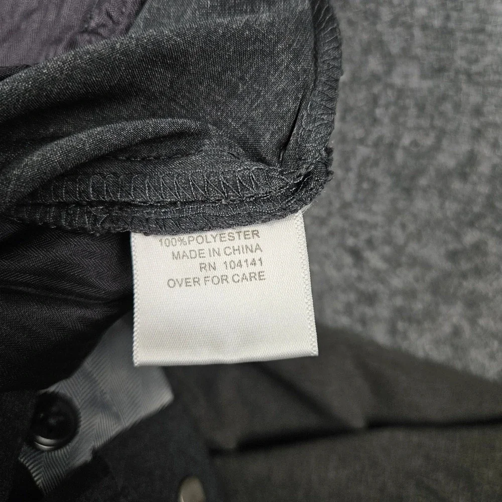 Walter Hagen Mens Golf Pants 38 Gray Performance Flat Front Trousers RN104141